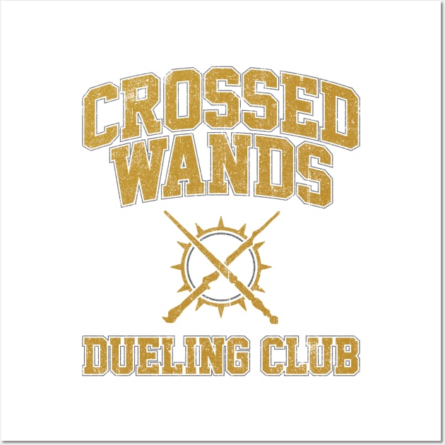 Crossed Wands Dueling Club (Variant) Wall Art by huckblade